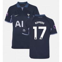 Camiseta Tottenham Hotspur Cristian Romero #17 Segunda Equipación Replica 2023-24 mangas cortas